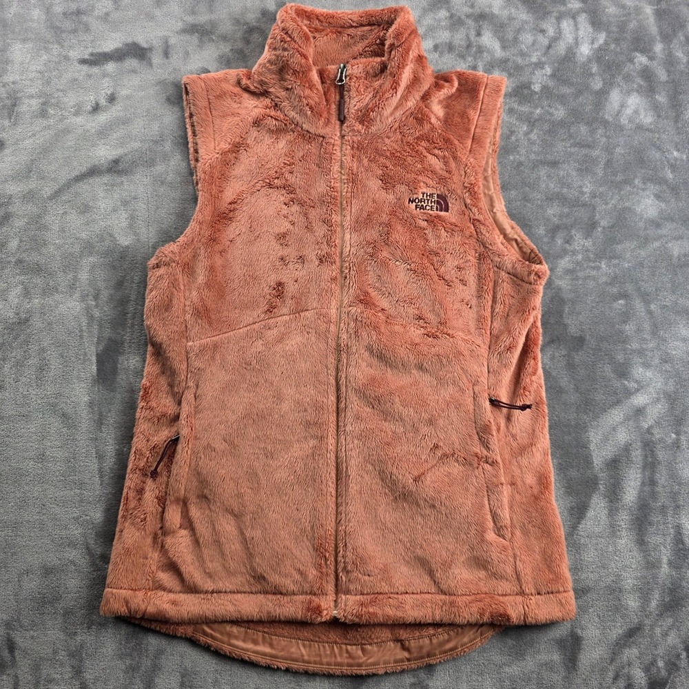 The North Face Osito Fleece Vest Womens Medium Rose Terracotta Full Zip Plush
